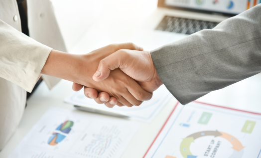 business partnership handshake